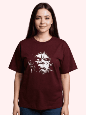 Jai Hanuman Oversized Teri Cotton Women's T-shirt