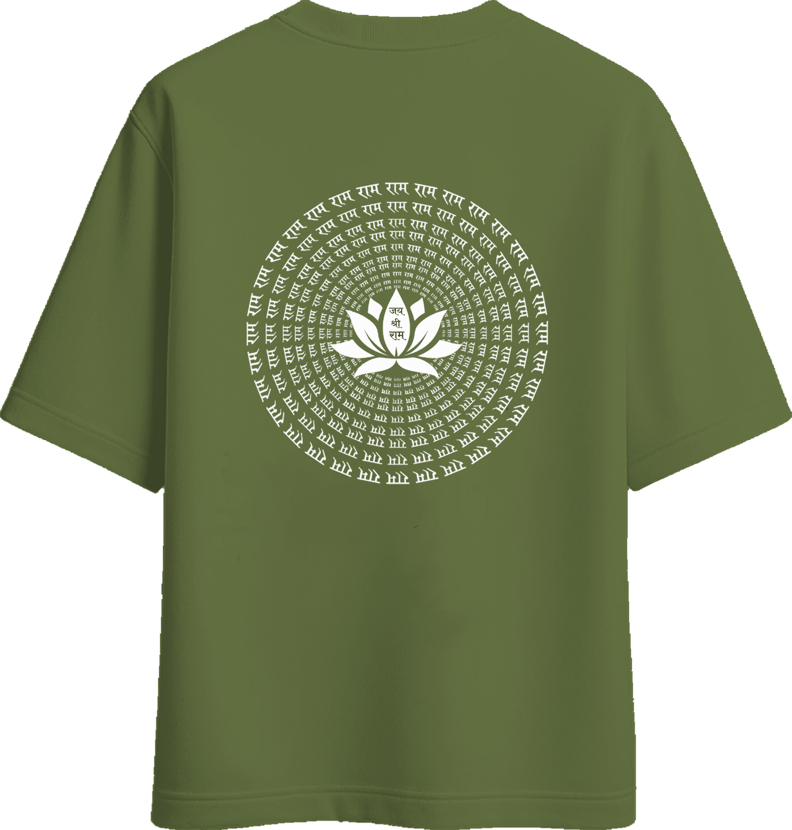 Jai Hanuman Oversized Teri Cotton Women's T-shirt - Image 3