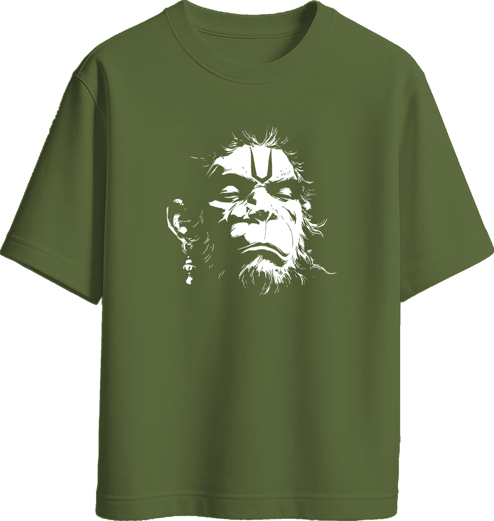 Jai Hanuman Oversized Teri Cotton Women's T-shirt - Image 4