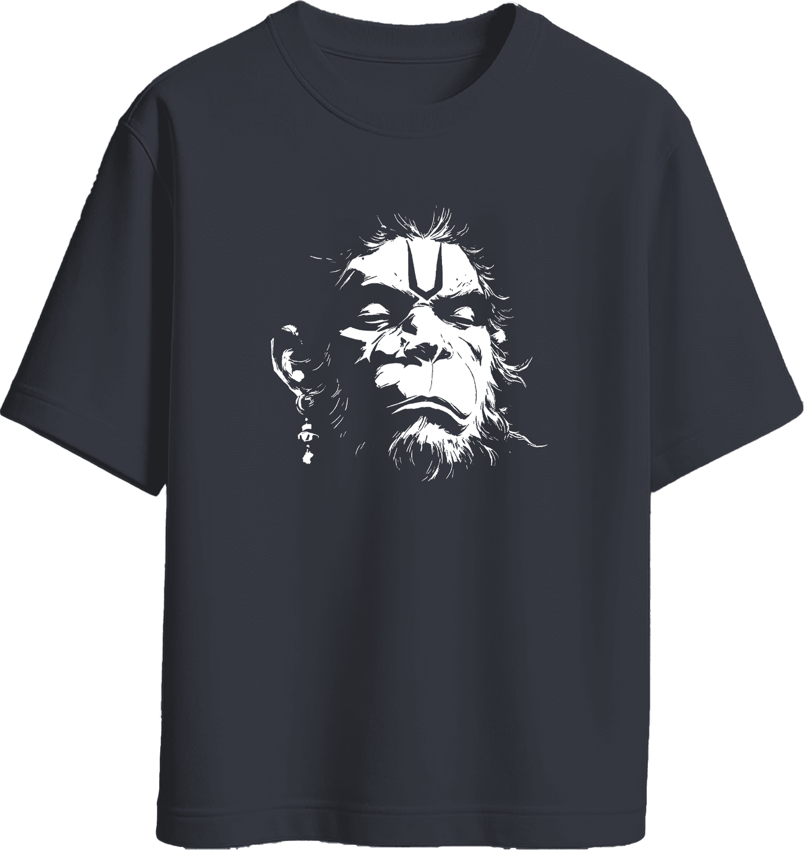Jai Hanuman Oversized Teri Cotton Women's T-shirt - Image 6