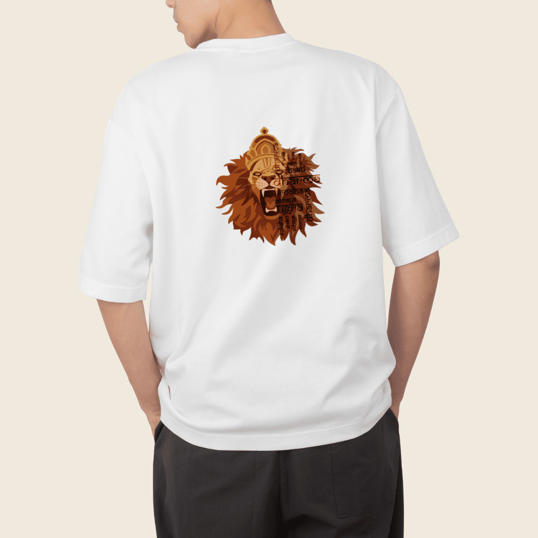 Lord Narashima Unisex Oversized Cotton T-shirt