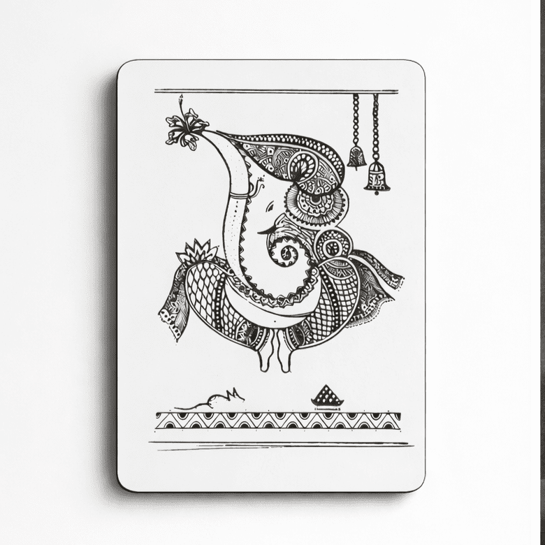 Lord Ganesh Laser Engraved Portrait