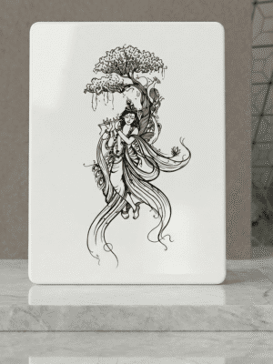 Shri Krishna Laser Engraved Portrait