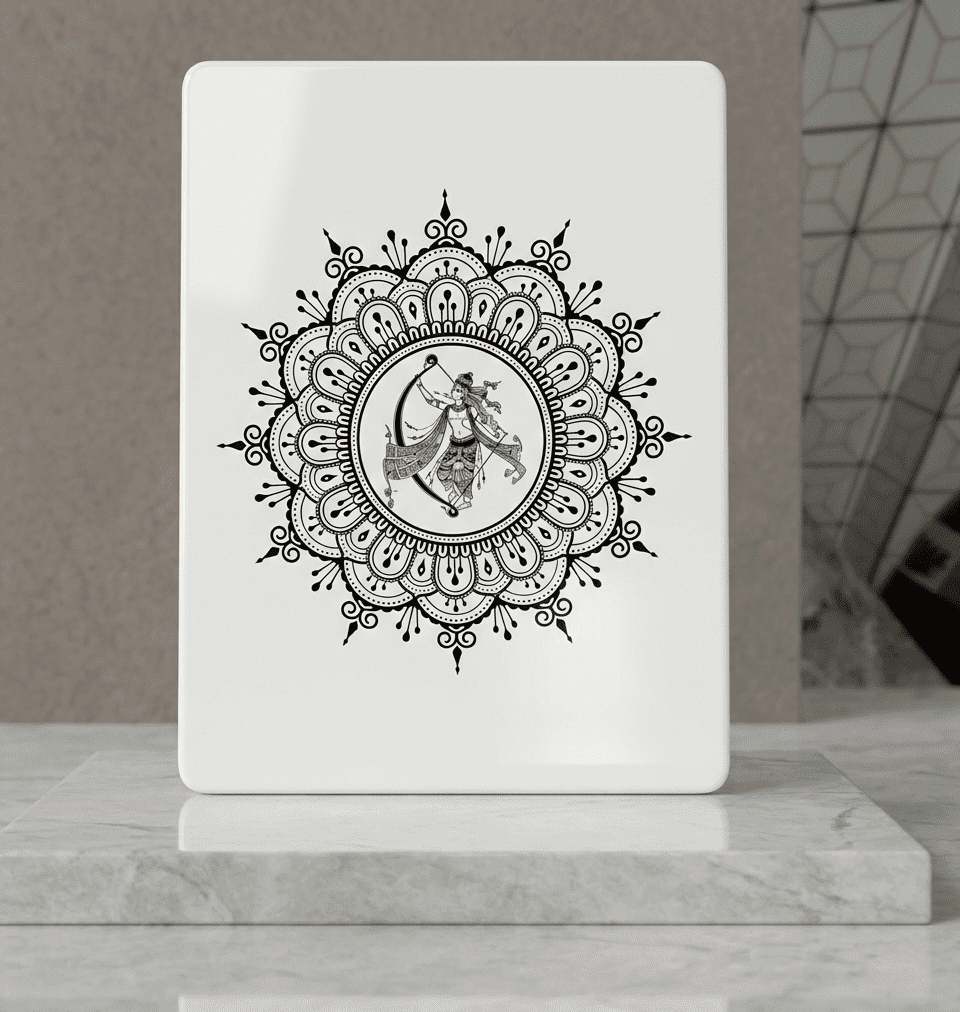 Shri Ram Laser Engraved Portrait