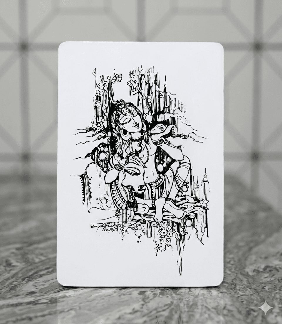 Lord Shiva Laser Engraved Portrait